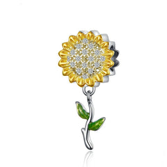 Sunflower Charm | Sterling Silver | Verhalo Jewelry