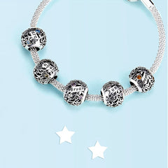 FBirthstone Charm Bracelet| Sterling Silver | Verhalo Jewelry