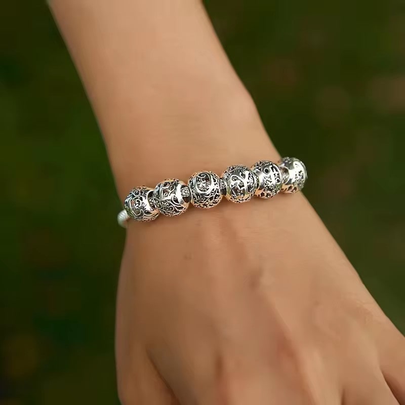 Alphabet Charm Bracelet | Sterling Silver | Verhalo Jewelry