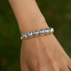 Alphabet Charm Bracelet | Sterling Silver | Verhalo Jewelry