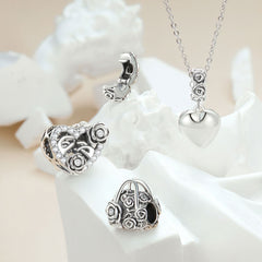 Rose Wedding Charm Bracelet Set
