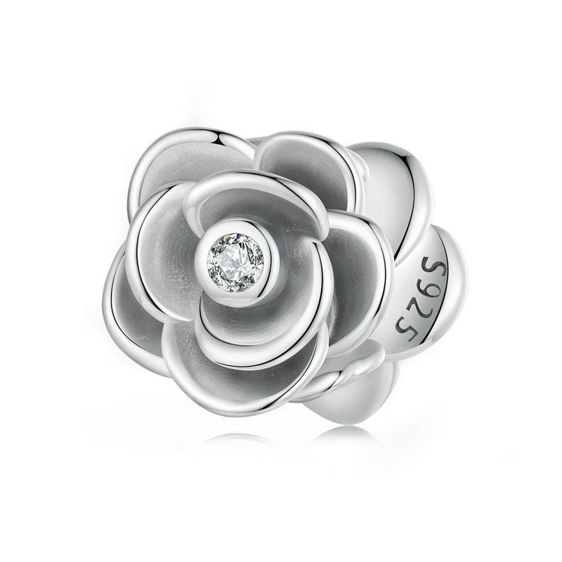 Sparkling Rose charm