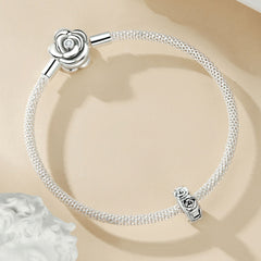 Rose Wedding Charm Bracelet Set