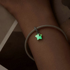 Glow-in-the-dark Wishing Bottle Charm Bracelet | Sterling Silver | Verhalo Jewelry