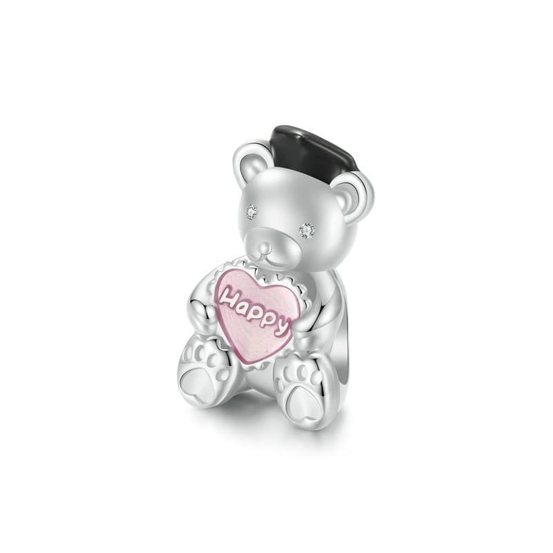 Happy Graduation Bear Charm | Sterling Silver | Verhalo Jewelry
