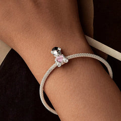 Happy Graduation Bear Charm bracelet | Sterling Silver | Verhalo Jewelry