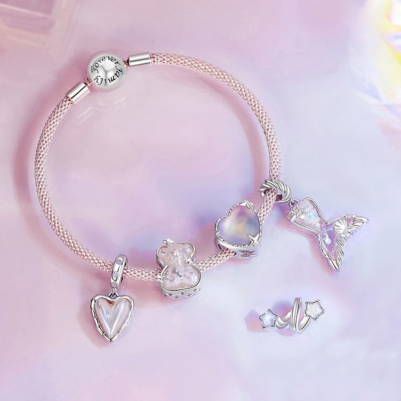 Aurora Dreamscape Charm Bracelet Set | Sterling Silver | Verhalo Jewelry