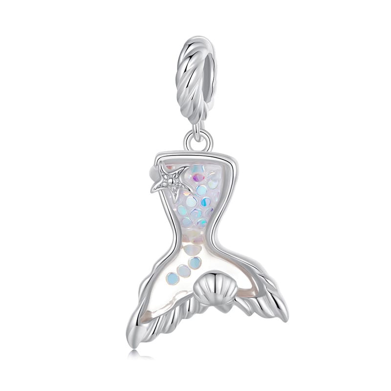 Aurora Dreamscape Mermaid Charm | Sterling silver | Verhalo Jewelry