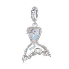 Aurora Dreamscape Mermaid Charm | Sterling silver | Verhalo Jewelry