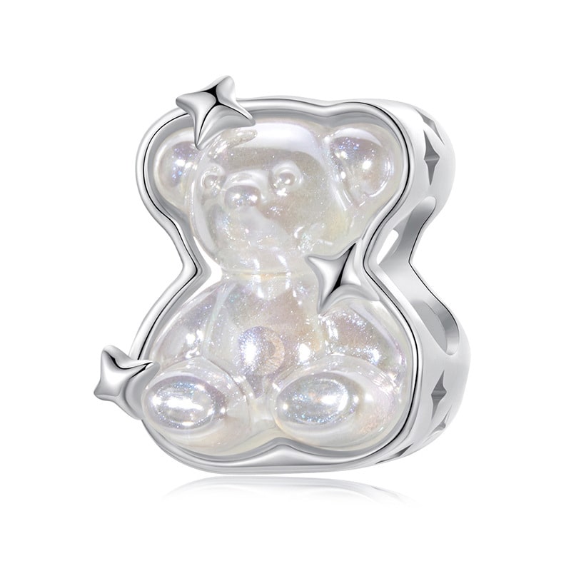 Teddy Bear Charm | Sterling Silver | Verhalo Jewelry