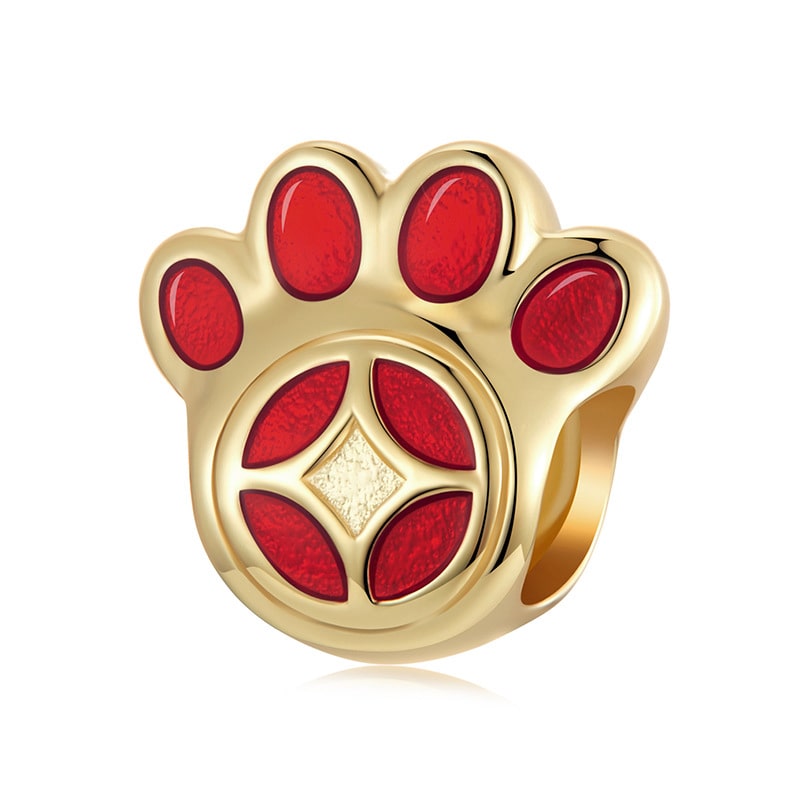 Lucky Pawprint Charm