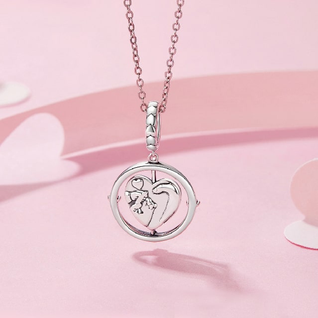 Family Love Charm Necklace | Sterling silver | Verhalo Jewelry