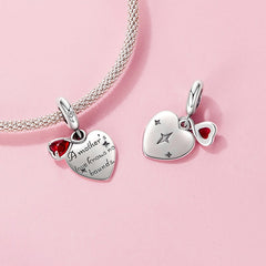 Red Heart Mother's Love Charm