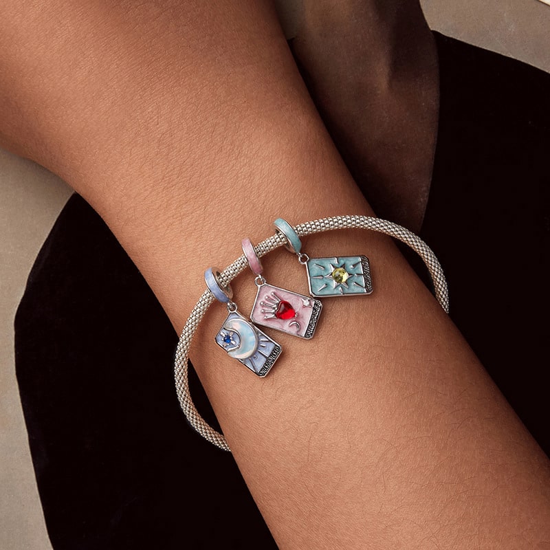 Tarot Cards Charm Bracelet | Sterling Silver | Verhalo Jewelry