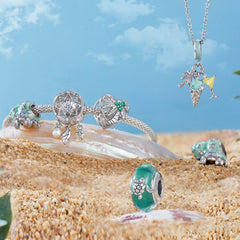 Beach Party Charm Bracelet Set | Sterling Silver | Verhalo Jewelry