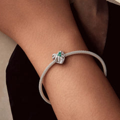 Coconut Tree Heart Charm