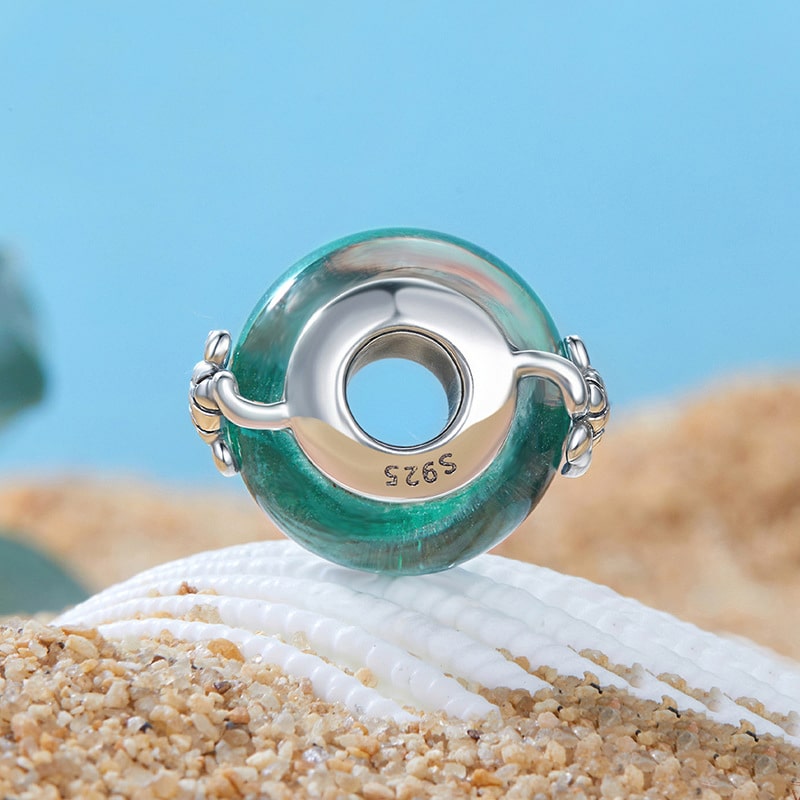 Little Turtlet Murano Glass Charm | Sterling Silver | Verhalo Jewelry