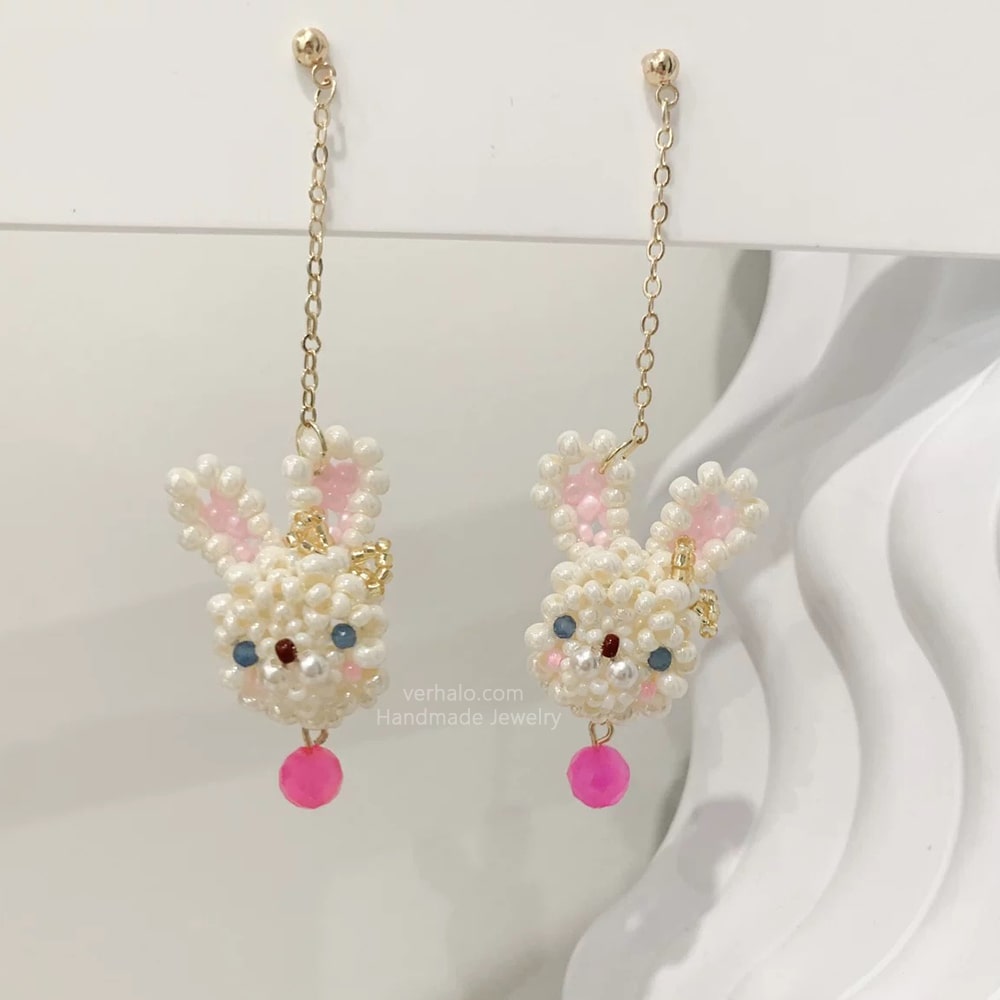 Little Bunny Stud Earrings - Verhalo Jewelry
