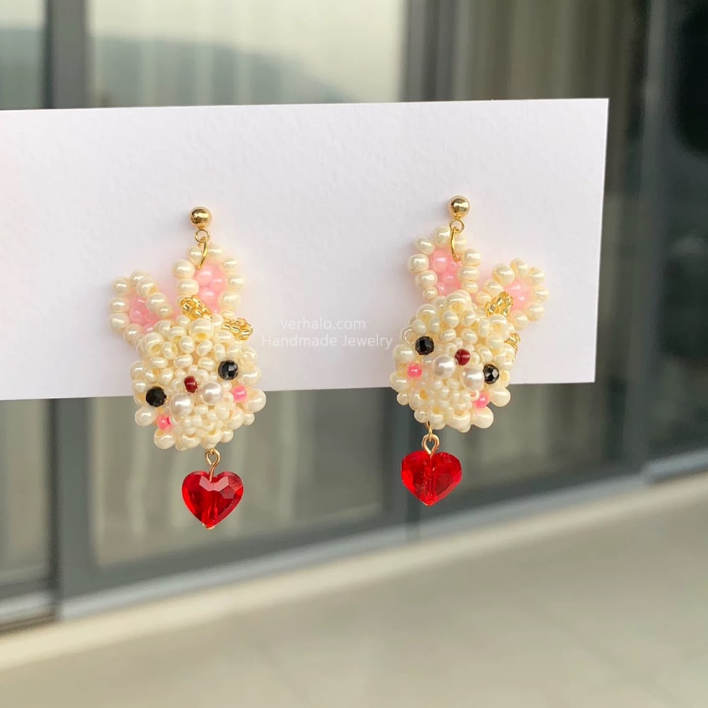 Little Bunny Stud Earrings - Verhalo Jewelry