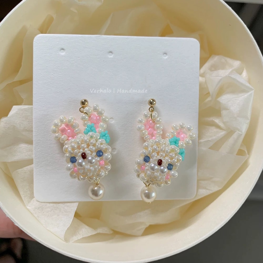 Little Bunny Stud Earrings - Verhalo Jewelry