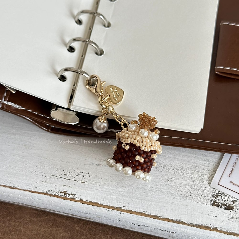 Handmade Chocolate Cake Bag Charm丨Verhalo Jewelry