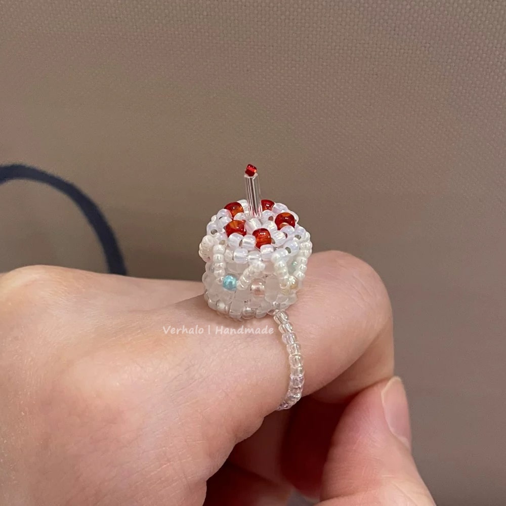 Birthday Cake Handmade Ring - Verhalo Jewelry